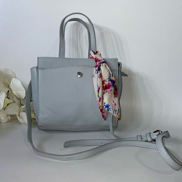 ADORABLE Steve Madden Satchel Light Blue Small - Picture 1 of 9